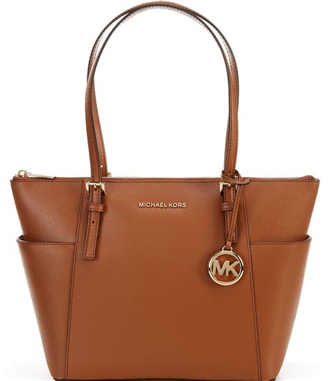 michael michael kors jet set east west leather tote bag|michael kors saffiano tote bag.